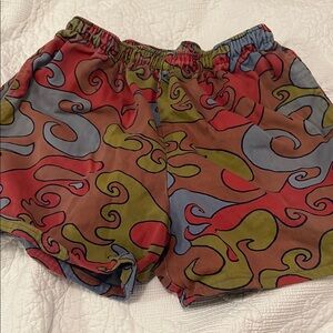 Colorful Abstract Patterned Shorts